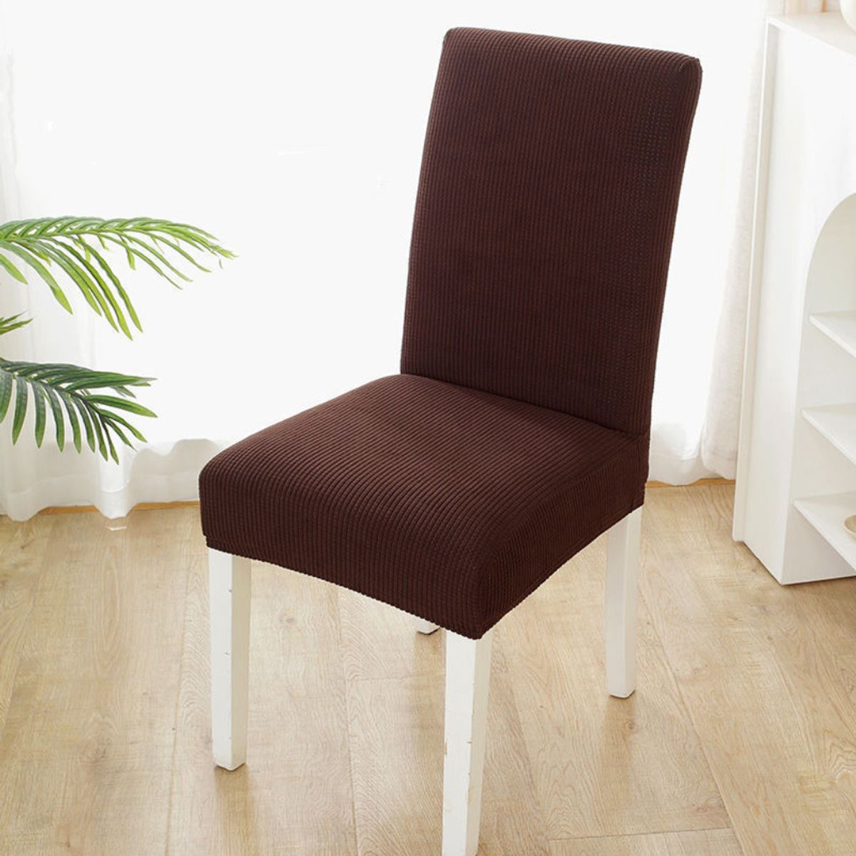 GENERICO - Pack 6 Funda De Silla Para Comedor Tela Gruesa CAFE