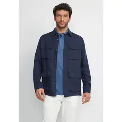 TRIAL - Chaqueta Tencel Lino Tiziano Azul