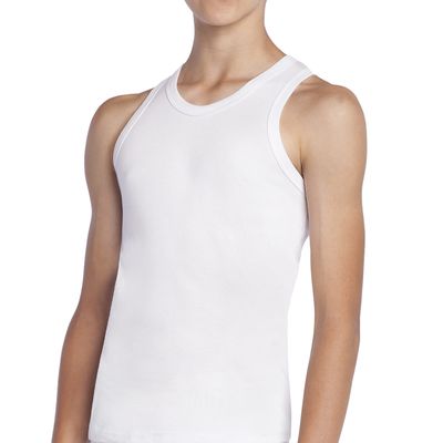 Imagen 2 del producto Camiseta Musculosa Juvenil Algodón Negro