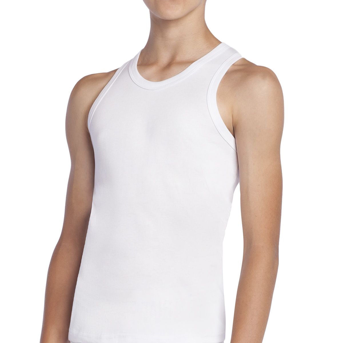 TAIS - Camiseta Musculosa Juvenil  Algodón Negro Tais