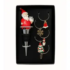 CAP DOR - Set Tapón y Marcadores de Copas Navidad