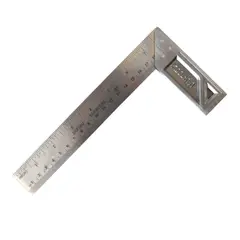 GENERICO - Escuadra de Mano 20cm Herramienta Metalica Carpintero 8 pulgadas