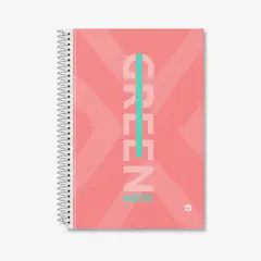 GREENNOTE - Cuaderno Triple 3 Materias Pack 4