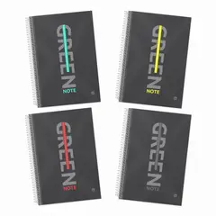 GREENNOTE - Cuaderno Triple 3 Materias Pack 4