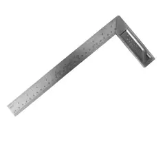 GENERICO - Escuadra de Mano 30cm Herramienta Metalica Carpintero 12 pulgadas
