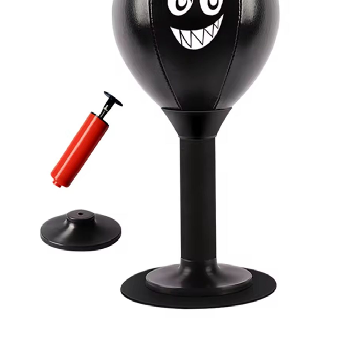 GENERICO - Saco De Boxeo Con Succión Para Escritorio Antiestres Negro Macabro