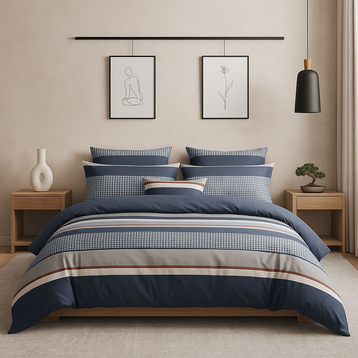 ARMONIA - Sábana 2½ Plazas 800 Hilos Diseño Americano 838H