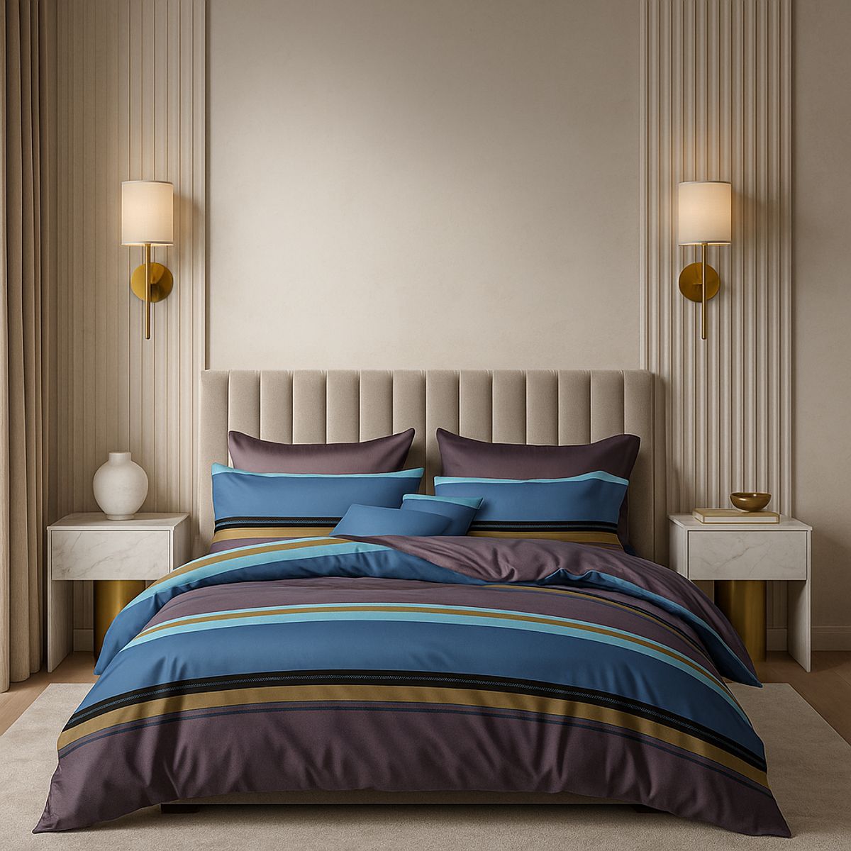 ARMONIA - Sábana 2½ Plazas 800 Hilos Diseño Americano 839I