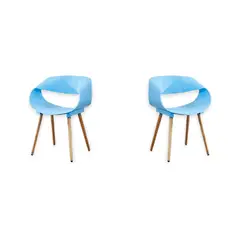 ARTIHOGAR - PACK 2 SITIAL NORDIC COLOR AZUL CLARO