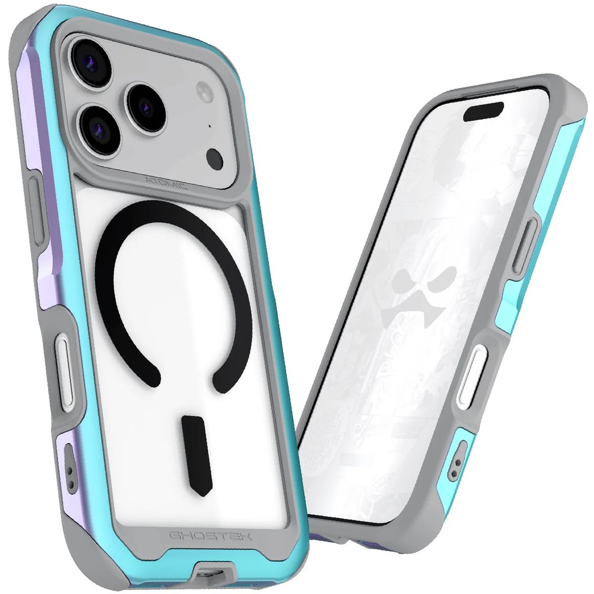 CELLBOX - Carcasa Antigolpe de Aluminio Atomic Slim para iPhone 17 Pro Max - Prismatic