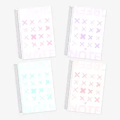 GREENNOTE - Cuaderno Triple 3 Materias Pack 4