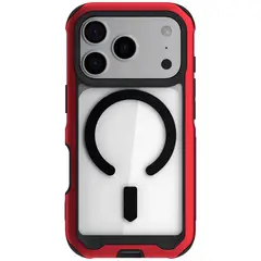 CELLBOX - Carcasa Antigolpe de Aluminio Atomic Slim para iPhone 17 Pro Max - Rojo