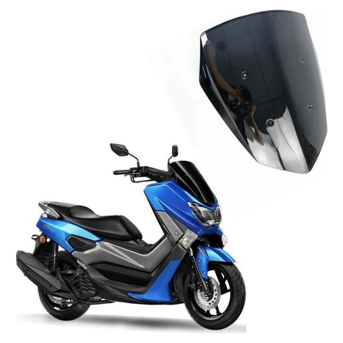 GENERICO - Parabrisas Moto Yamaha Nmax 155 Ahumado Original