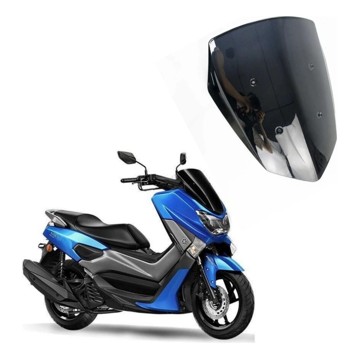 GENERICO - Parabrisas Moto Yamaha Nmax 155 Ahumado Original