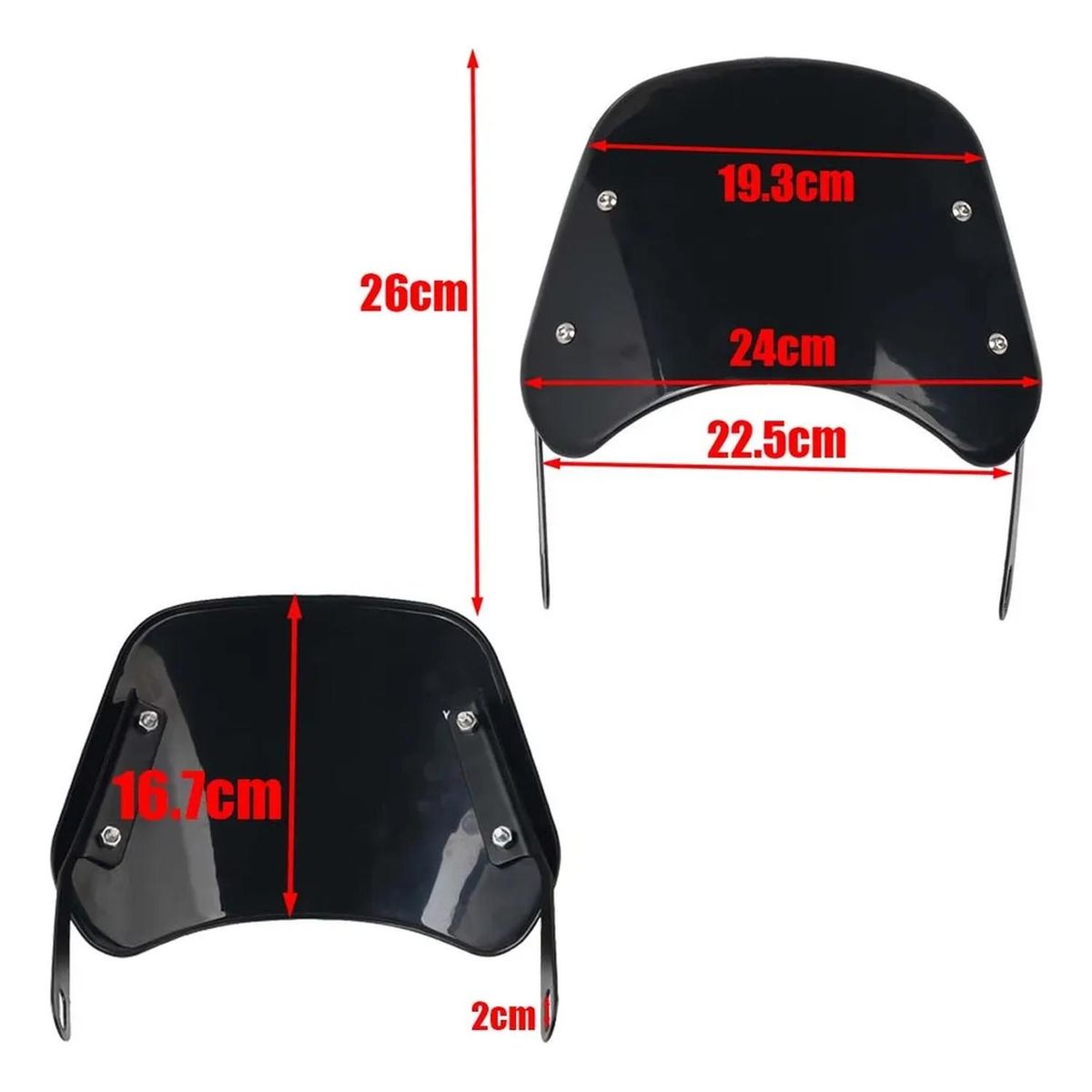 GENERICO - Parabrisas / Burbuja Moto Honda Navi 110 Ahumado Original