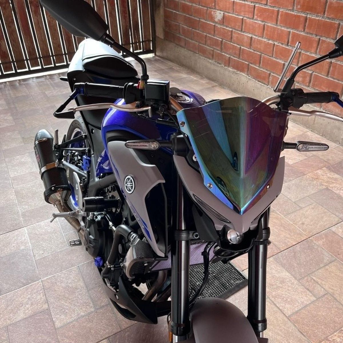 GENERICO - Cúpula / Parabrisas Para Moto Yamaha Mt 03a 2020+ - Negro