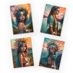 GREENNOTE - Cuaderno Triple 3 Materias Pack 4