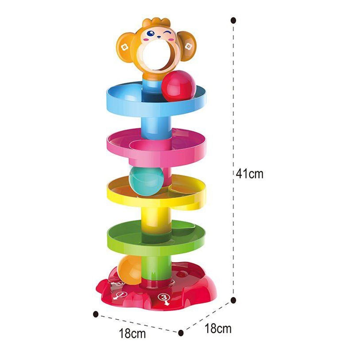 GENERICO - Juego Torre Tobogán De Pelotas Didáctico Para Bebes