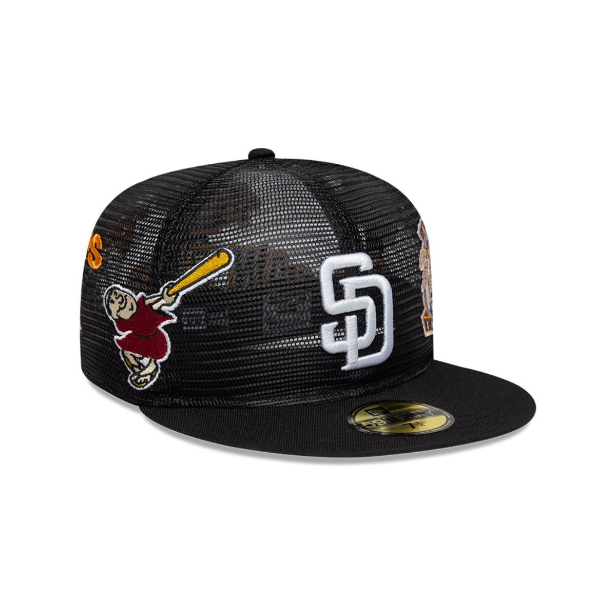 NEW ERA - Gorra 59Fifty San Diego Padres Aop Mesh Black