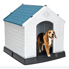 GENERICO - Casa Para Perros Exterior Raza Grande 97cm Color Azul