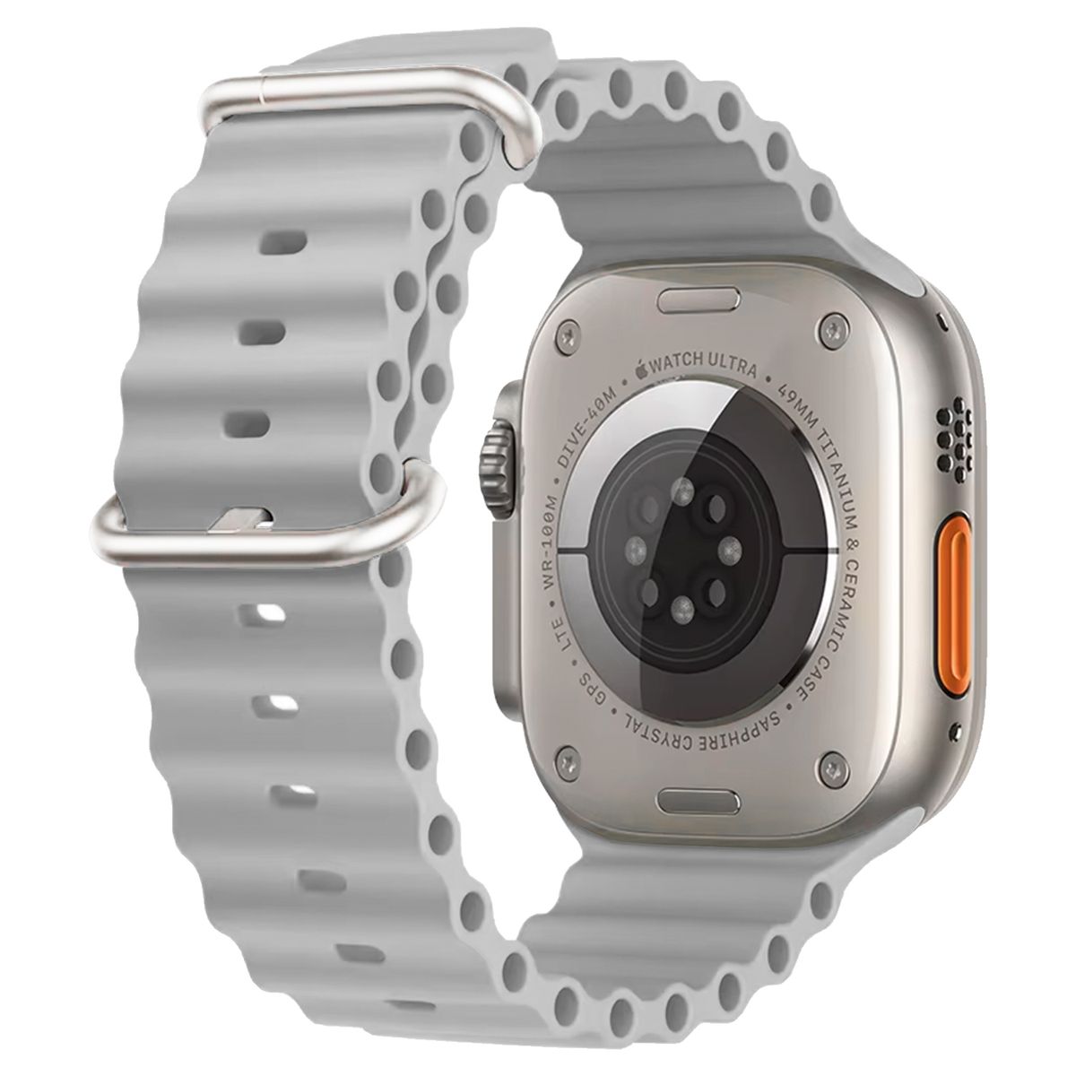 KBOD - Correa de Silicona Sport Para Apple Watch Kbod De 42 A 49mm Gris