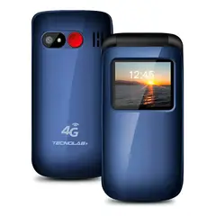 TECNOLAB - Celular Senior Adulto Mayor 4G Azul