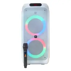 MLAB - Parlante Portátil flaming Poer Bass 10″ White