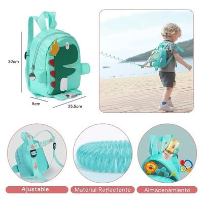 Imagen 2 del producto Mochila Con Arnés Para Niños Con Correa De Seguridad