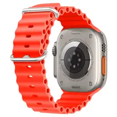 KBOD - Correa de Silicona Sport Para Apple Watch De 42 A 49mm Rojo
