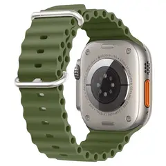 KBOD - Correa de Silicona Sport Para Apple Watch De 42 A 49mm Verde Oliva