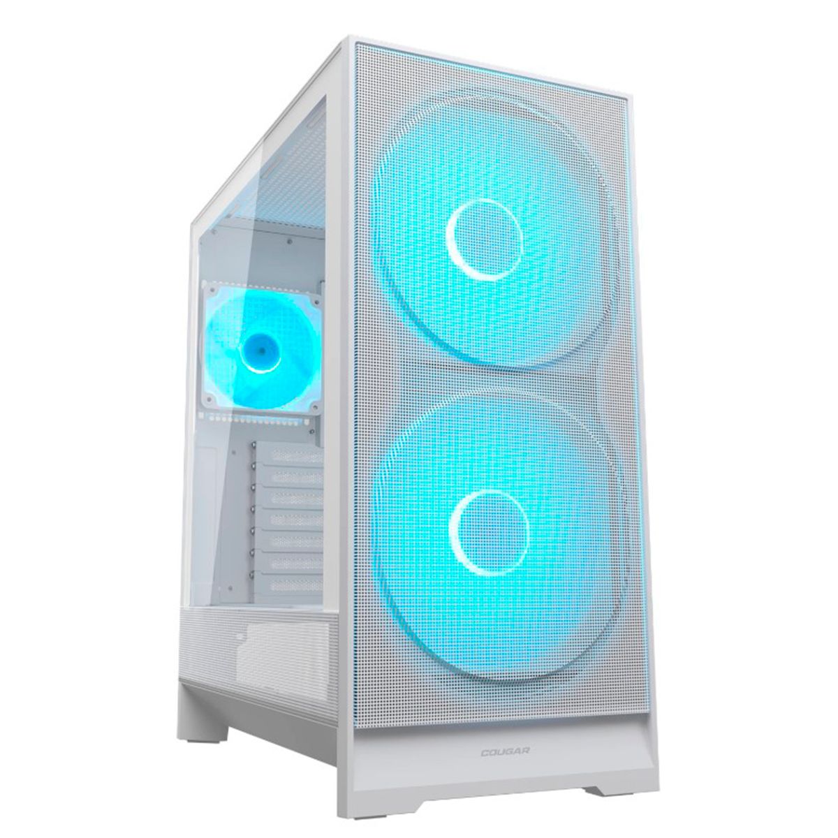 COUGAR - Gabinete Gamer Cougar Airface 180 White 3 ventiladores incluidos