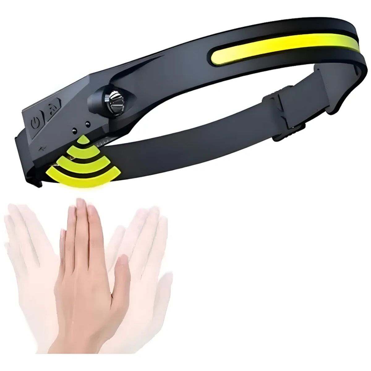 GENERICO - Linterna Led Cintillo Con Sensor Montado En La Cabeza Color de la luz Blanco Tecnopro