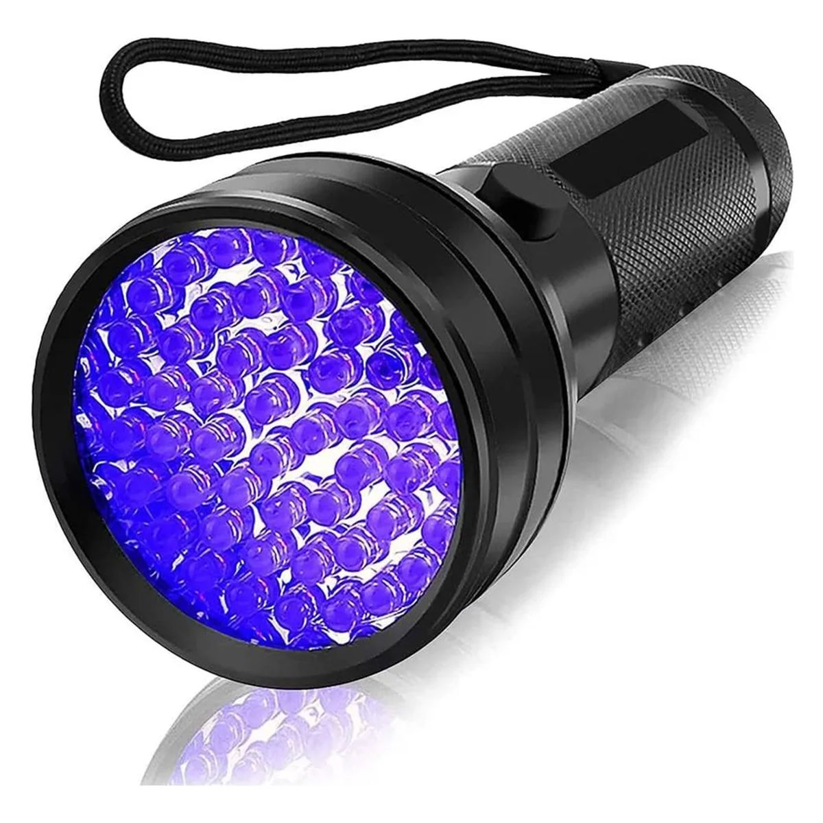 GENERICO - Lampara Uv Ultravioleta Detector De Orina Linterna 51 Leds Color de la linterna Negro Color de la luz Violeta