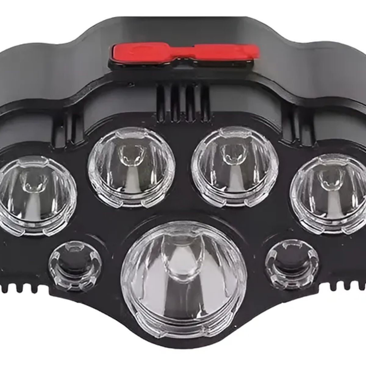 GENERICO - Linterna Minero Cabeza Recargable 8 Leds Potente 2 Baterias Color de la linterna Negro Color de la luz Blanco