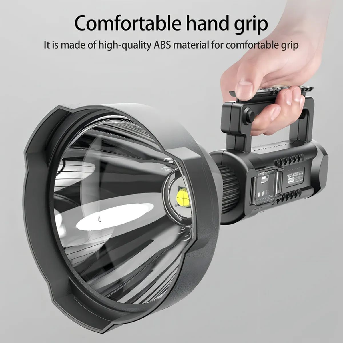 GENERICO - Linterna Led Usb Recargable Adkarpotente Con Tripode Color de la linterna Negro Color de la luz Blanco