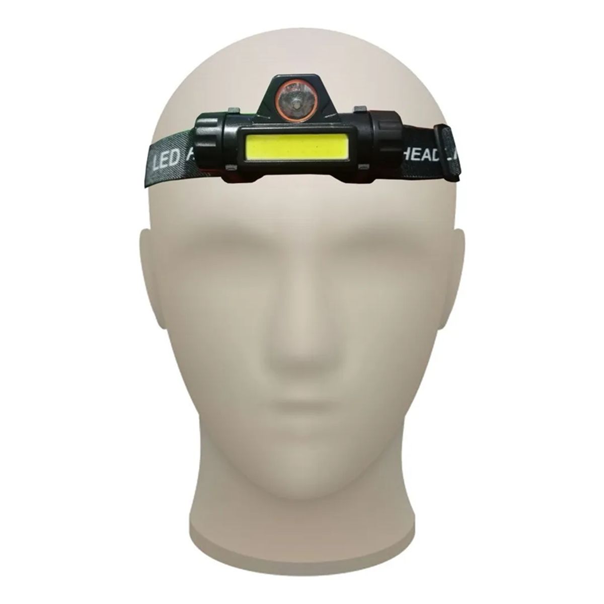 GENERICO - Linterna Foco Cabeza Linterna Minera Cintillo 2en1 Carga Usb Luz Blanco
