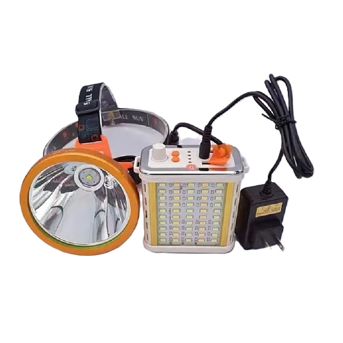 GENERICO - Linterna Foco Led 800w reales Caza Camping Minero Lampara Blanco