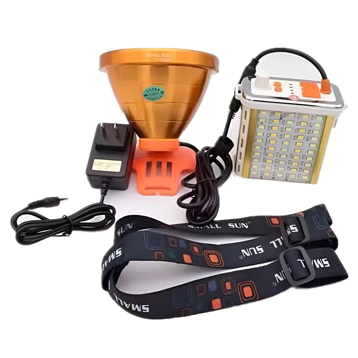 GENERICO - Linterna Foco Led 800w reales Caza Camping Minero Lampara Blanco