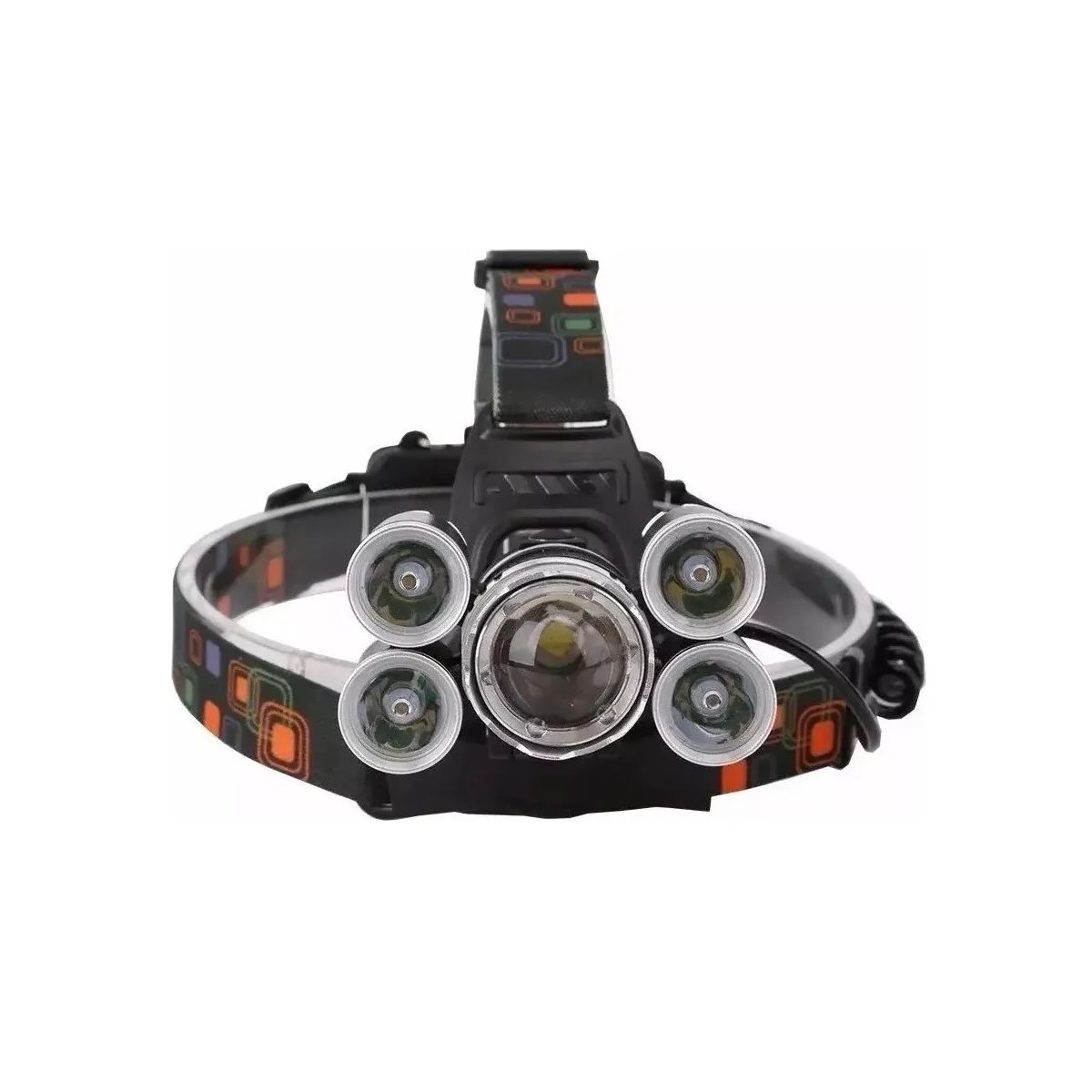 GENERICO - Linterna Led Cintillo Cabeza Led T6 Cree Recargable l009 Linterna Negro Luz Blanco
