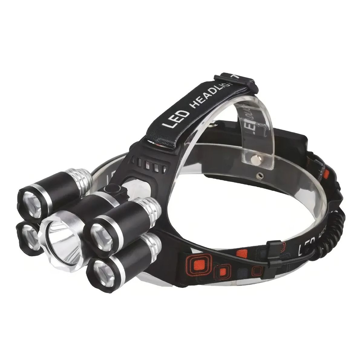 GENERICO - Linterna Led Cintillo Cabeza Led T6 Cree Recargable l009 Linterna Negro Luz Blanco