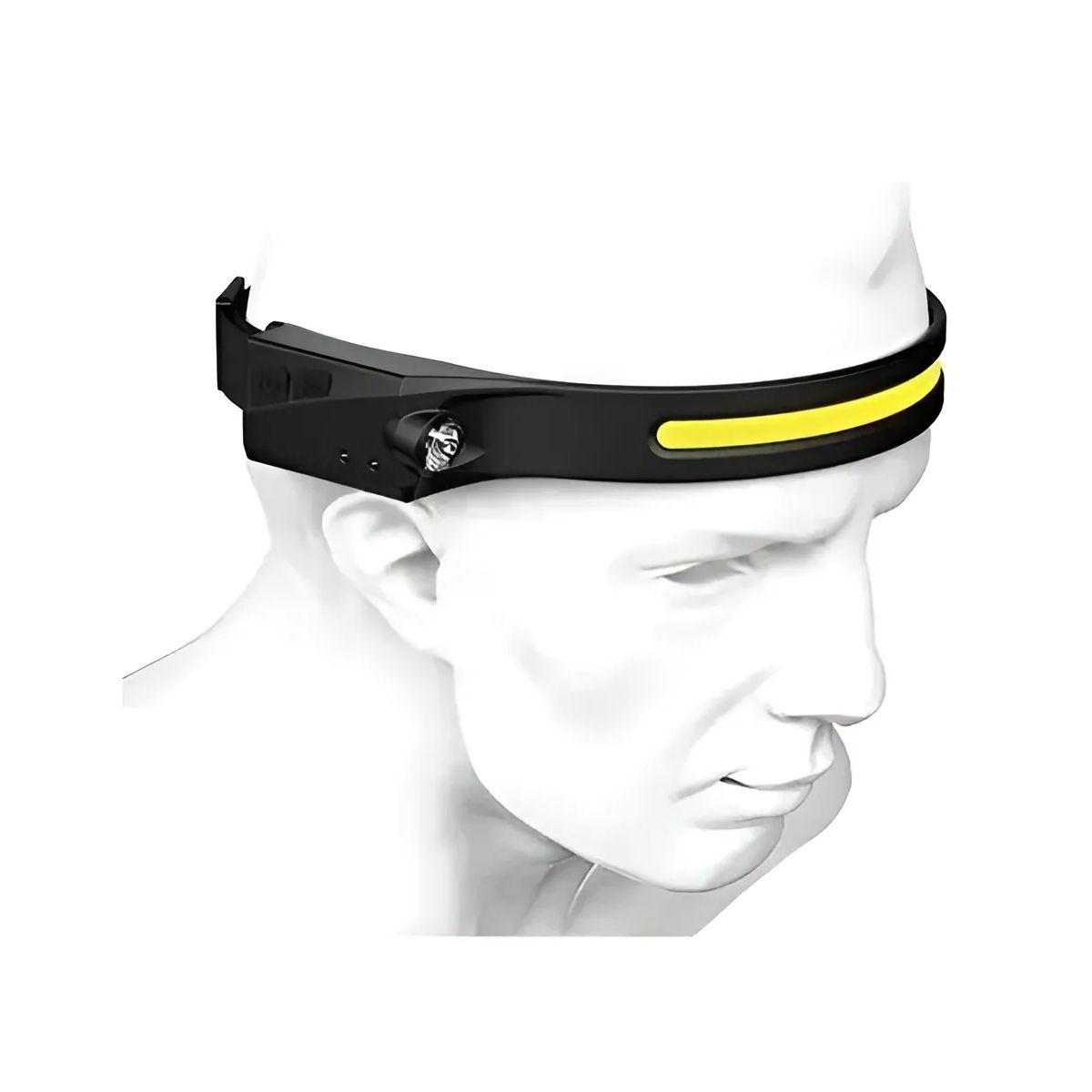 GENERICO - Linterna Frontal Led Brillante Luz Camping Lampara De Cabeza Linterna Negro Luz Blanco