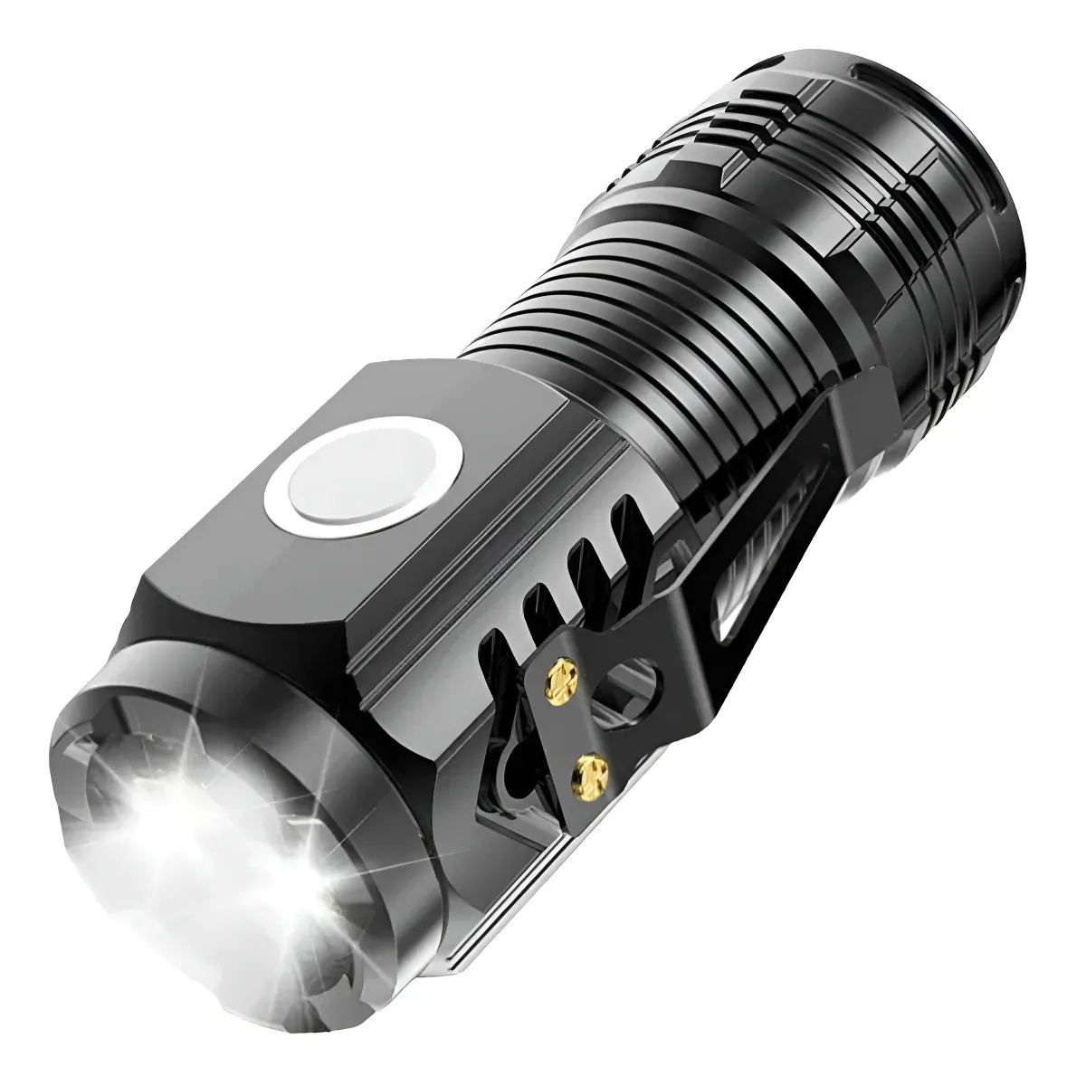 GENERICO - Pack X2 Linterna Tactica Linterna Recargable Linterna Mini