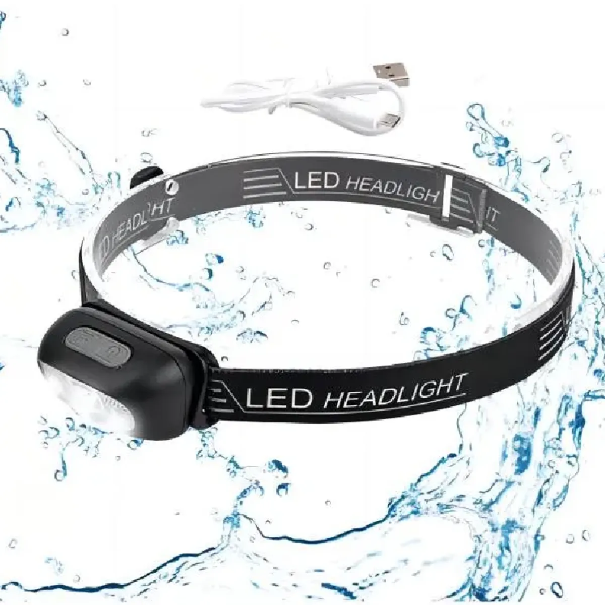GENERICO - Mini Linterna Frontal Led Recargable Por Usb Luz De Cabeza