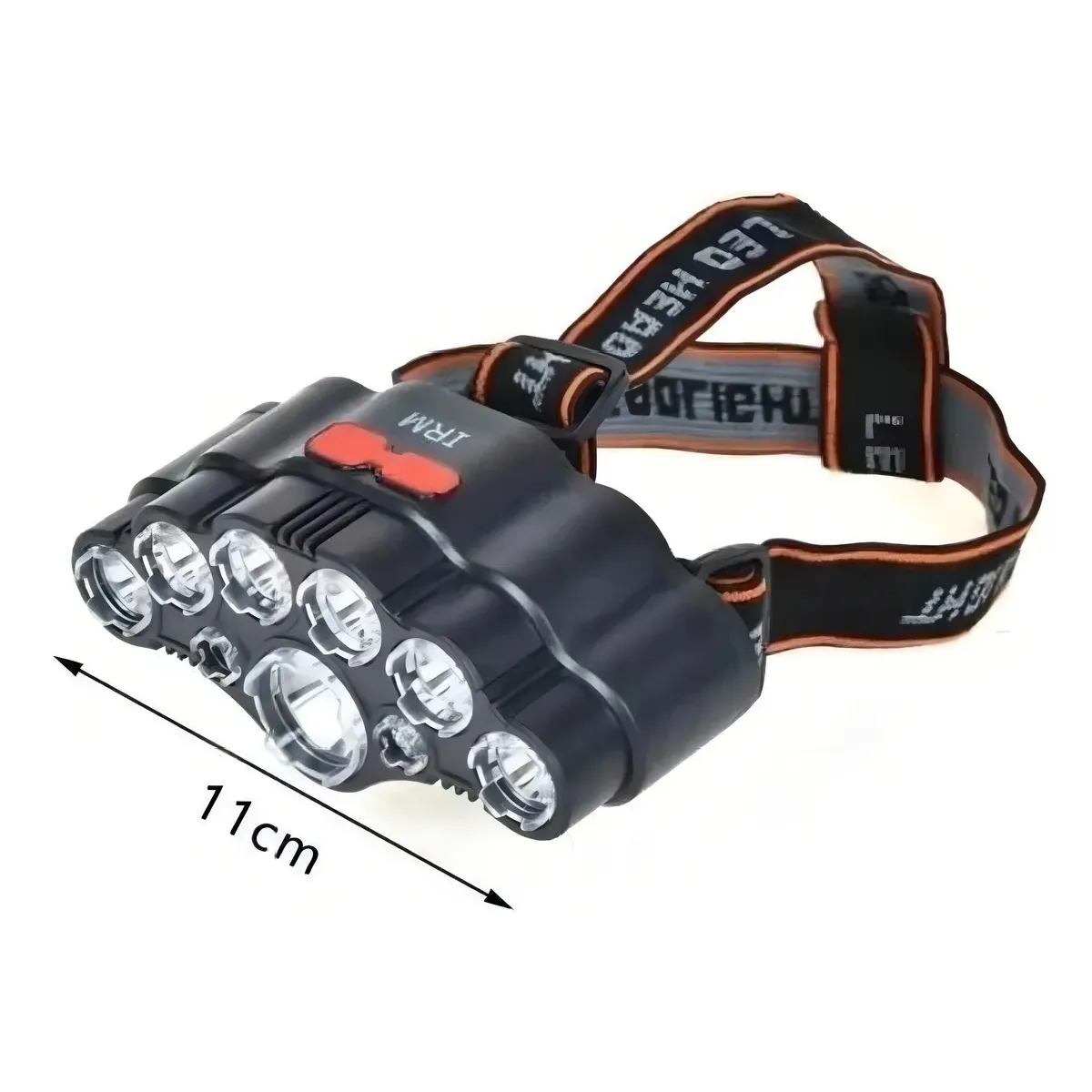 GENERICO - Linterna Minero De 9 Led Cabeza Ajustable Recargable Usb Linterna Negro Luz Blanco