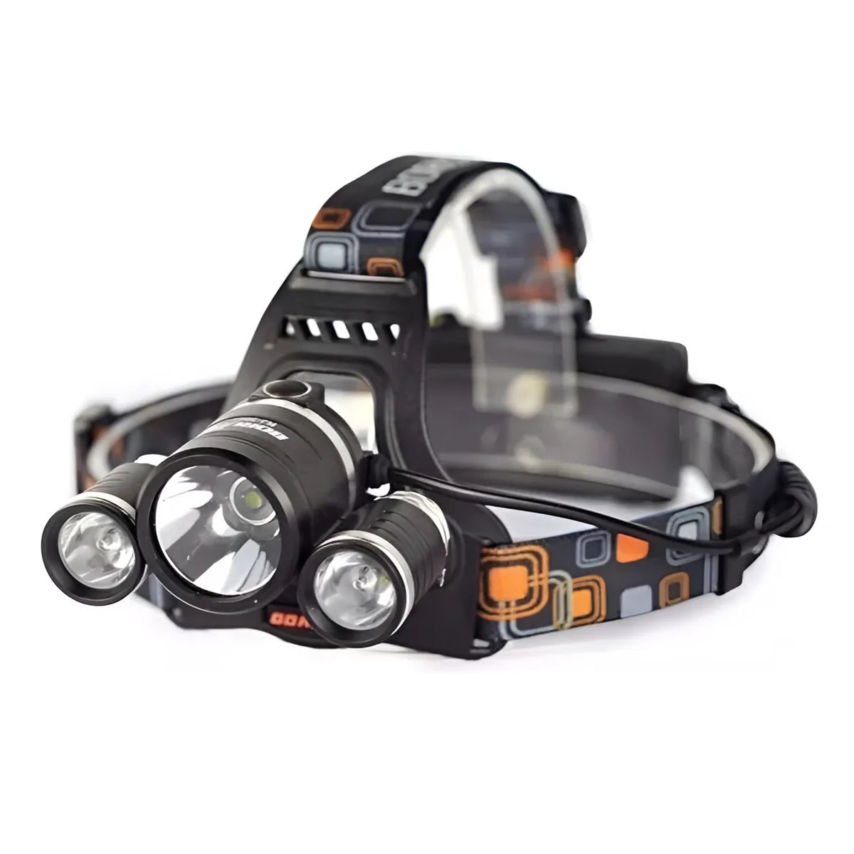 GENERICO - Linterna Frontal 5000 Lumenes Led Minero Bordó Negro