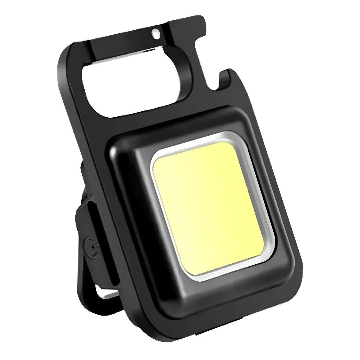 GENERICO - Linterna Led Cob Recargable Llavero Gancho Mini Luz Magnetic Linterna Negro Luz Blanco