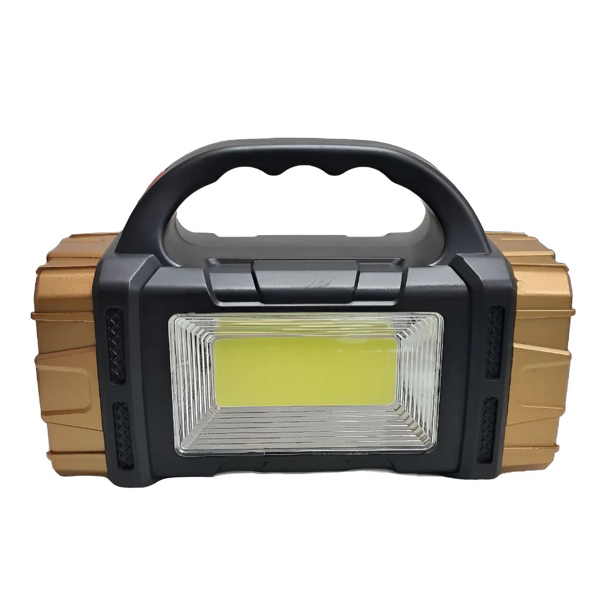 GENERICO - Linterna Portátil+ Panel Solar+ Cargador Celular +usb +cable Blanco Negra Con Otros Colores