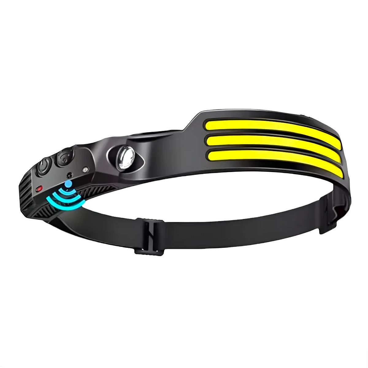 GENERICO - Linterna Cintillo 3 Led Frontal Con Sensor Recargable