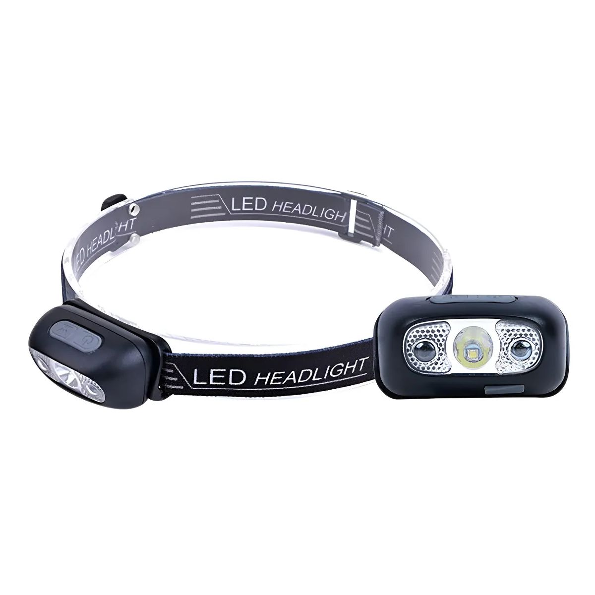 GENERICO - Linterna Frontal Led Brillante Luz Cabeza Con Sensor Blanco