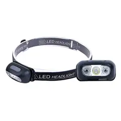 GENERICO - Linterna Frontal Led Brillante Luz Cabeza Con Sensor Blanco